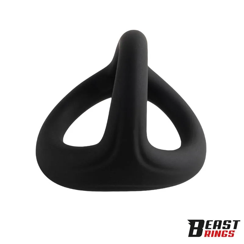 Anel Peniano Triplo em Silicone Sólido Beast Rings Tamanho M — vista 5 de 7