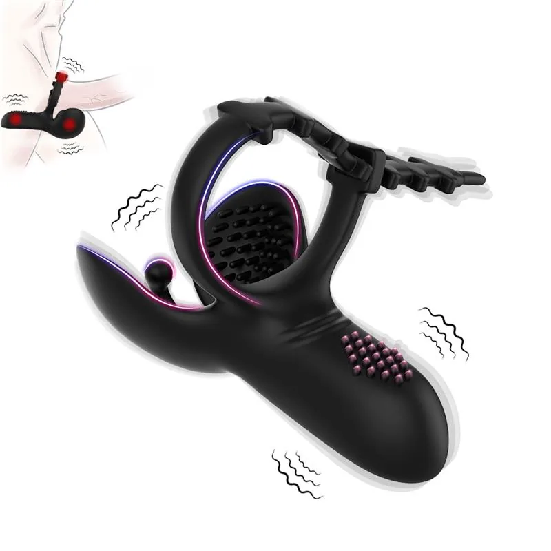 Anel Peniano Vibrador Ajustável para Pénis e Testículos Urban Sky — vista 2 de 9