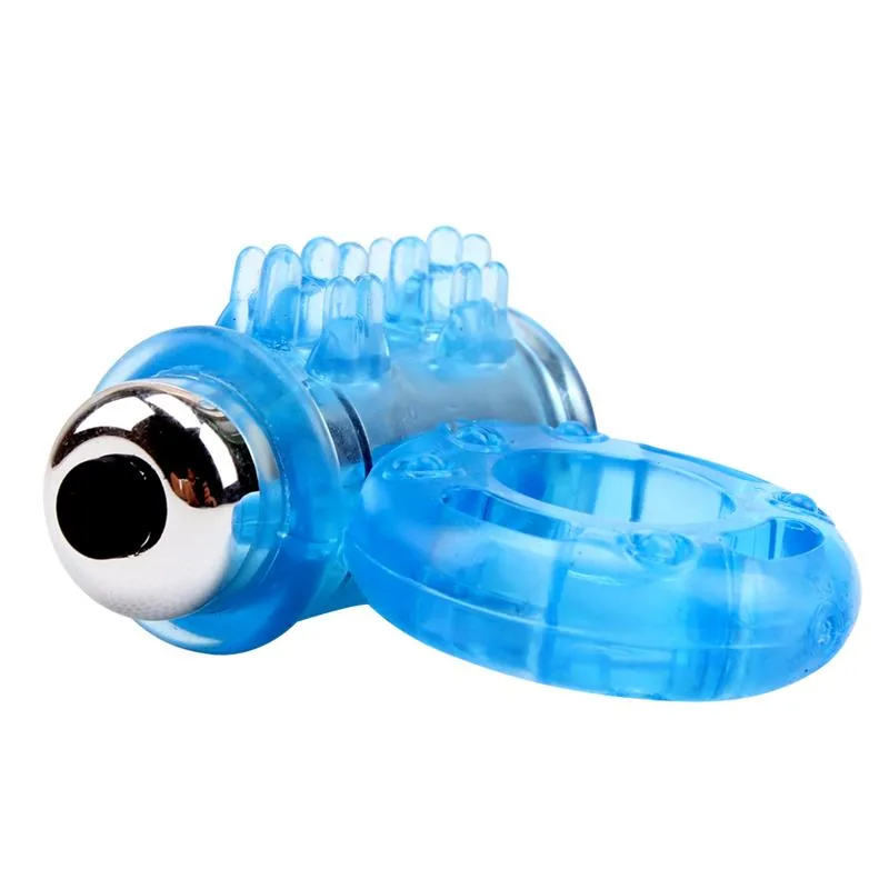 Anel Peniano Vibrador Bull Ring Chisa Azul — vista 5 de 9
