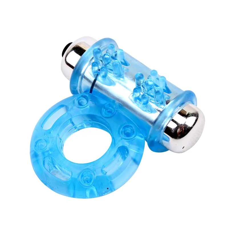 Anel Peniano Vibrador Bull Ring Chisa Azul — vista 7 de 9