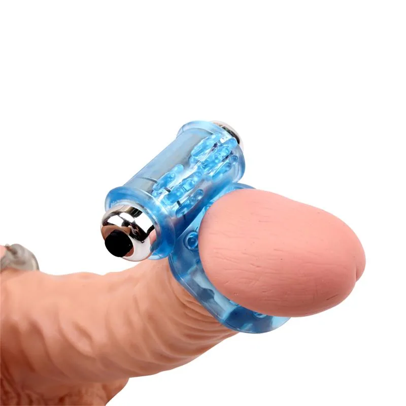 Anel Peniano Vibrador Bull Ring Chisa Azul — vista 8 de 9