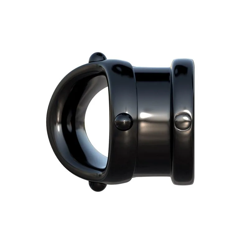 Anel Peniano Vibrador Cock Pipe para Pénis e Testículos Fantasy C-Ringz Preto — vista 4 de 7