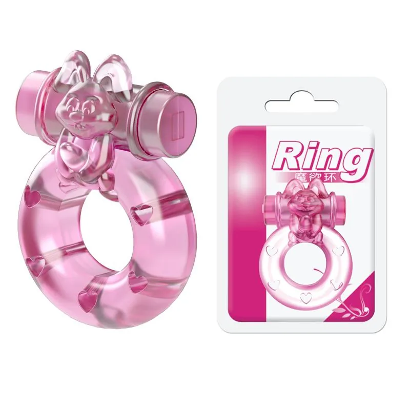 Anel Peniano Vibrador Coelhinho com Bala Baile