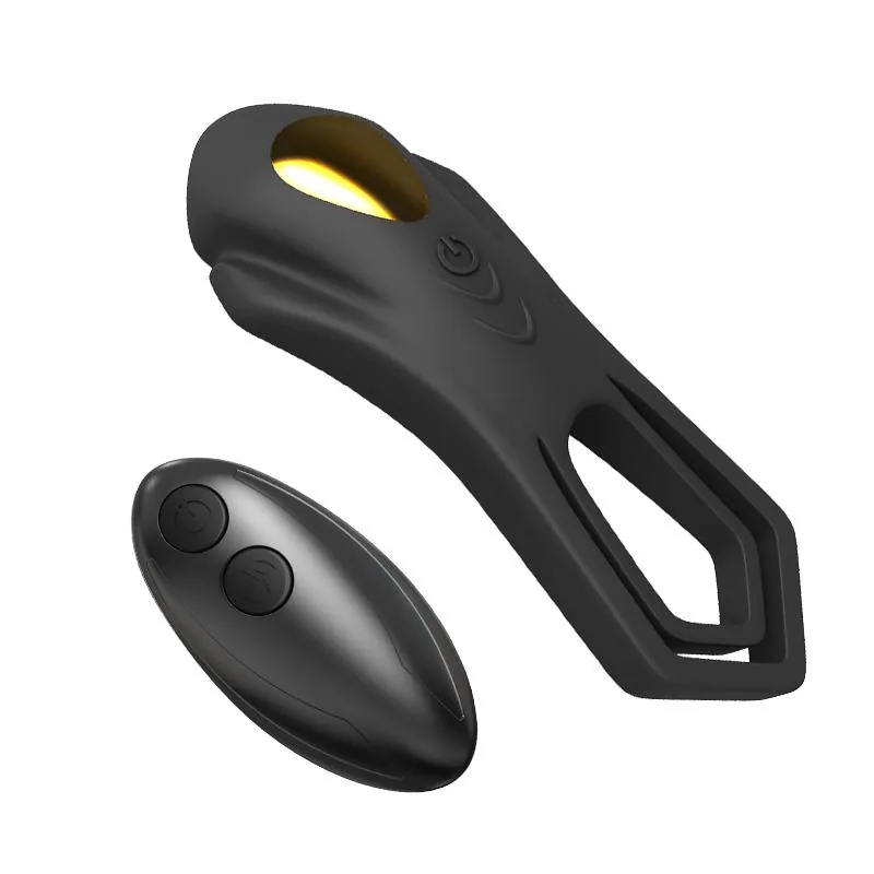 Anel Peniano Vibrador com Comando e Estimulador de Clítoris Urban Sky