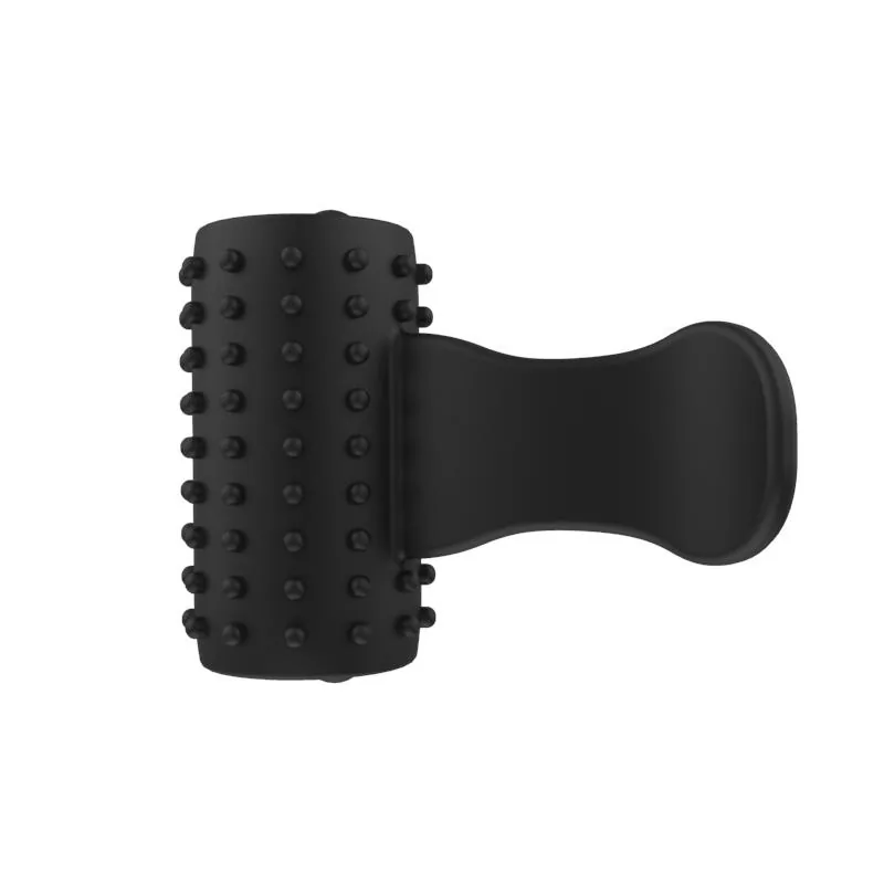 Anel Peniano Vibrador com Estimulador de Clítoris A-Gusto Preto — vista 7 de 7