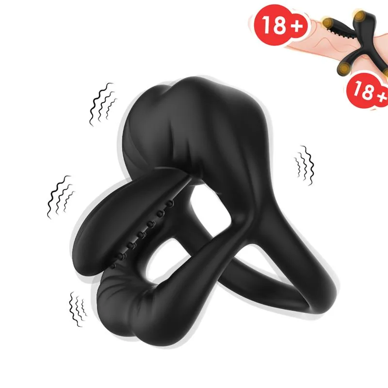 Anel Peniano Vibrador de Três Zonas Urban Sky — vista 2 de 7