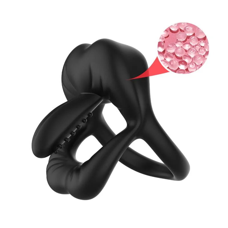 Anel Peniano Vibrador de Três Zonas Urban Sky — vista 4 de 7