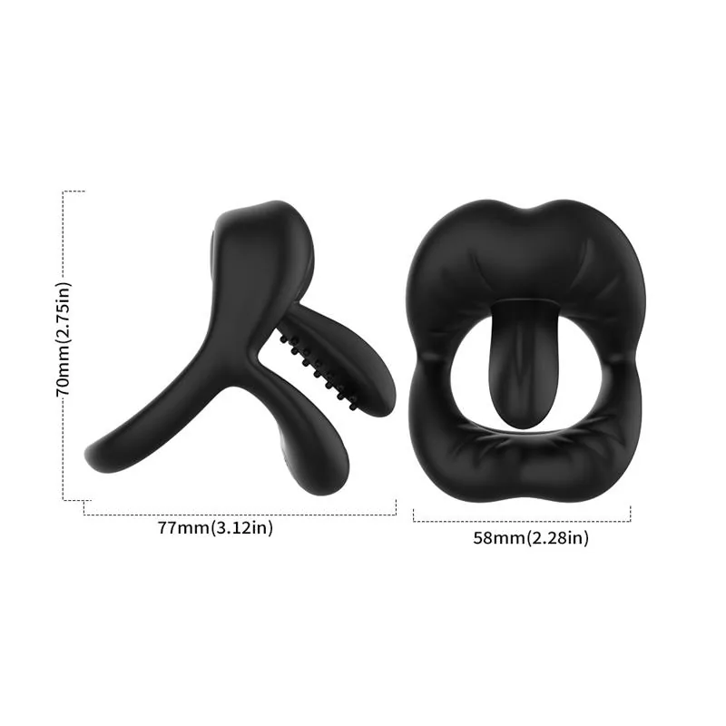 Anel Peniano Vibrador de Três Zonas Urban Sky — vista 7 de 7