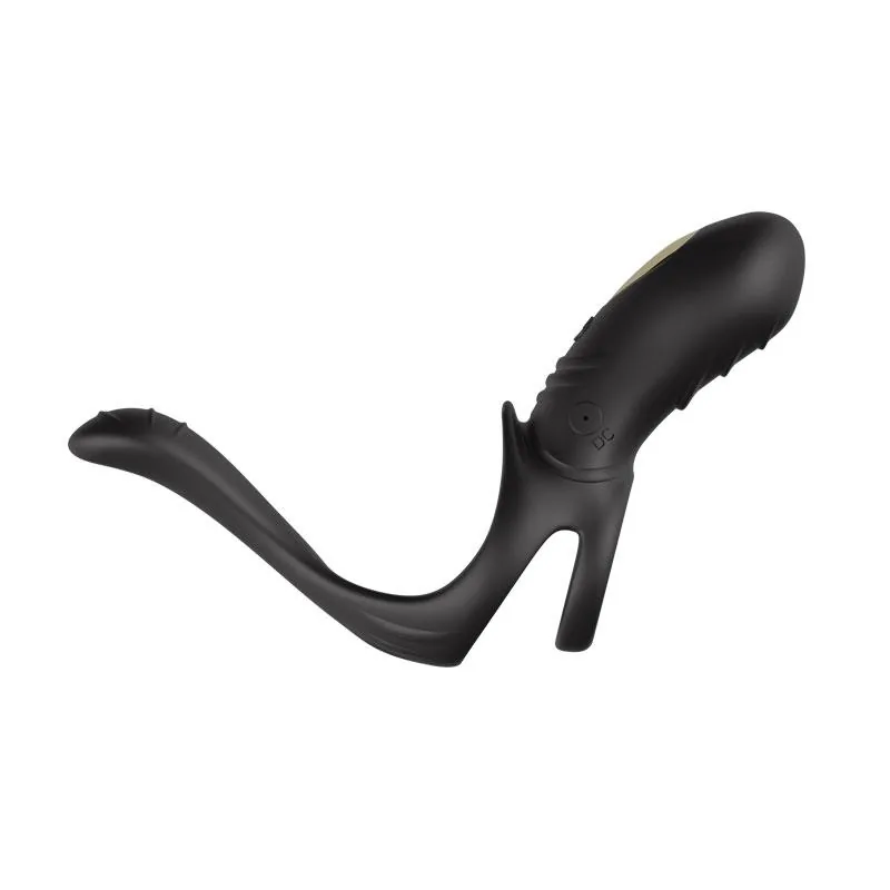 Anel Peniano Vibrador Duplo com Estimulação Perianal Urban Sky — vista 8 de 12