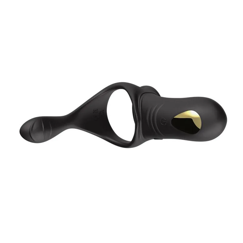 Anel Peniano Vibrador Duplo com Estimulação Perianal Urban Sky — vista 9 de 12