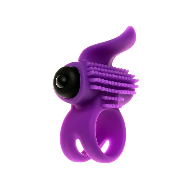 Anel Peniano Vibrador Duplo Lastic Ring Adrien Lastic