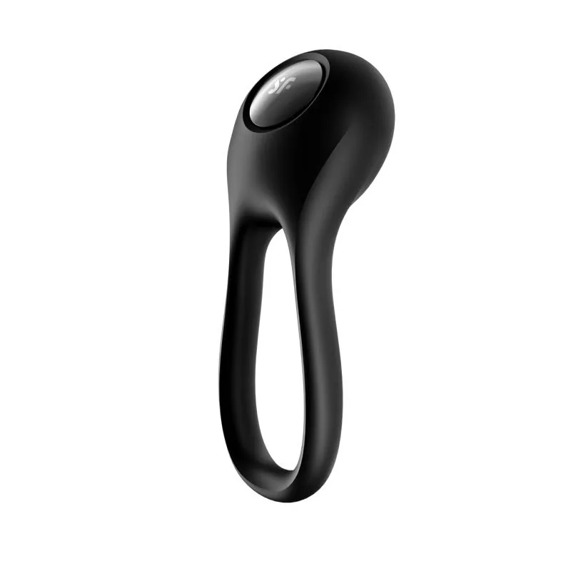 Anel Peniano Vibrador Duplo Majestic Duo Satisfyer Preto