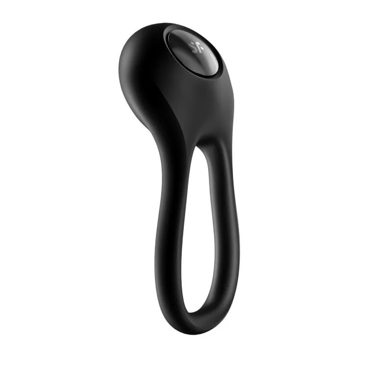 Anel Peniano Vibrador Duplo Majestic Duo Satisfyer Preto — vista 2 de 5