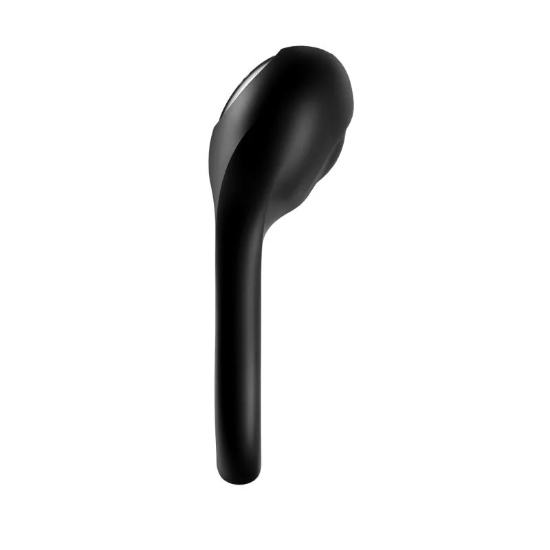 Anel Peniano Vibrador Duplo Majestic Duo Satisfyer Preto — vista 4 de 5