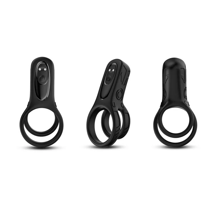 Anel Peniano Vibrador Duplo Mecha-style Urban Sky — vista 10 de 14