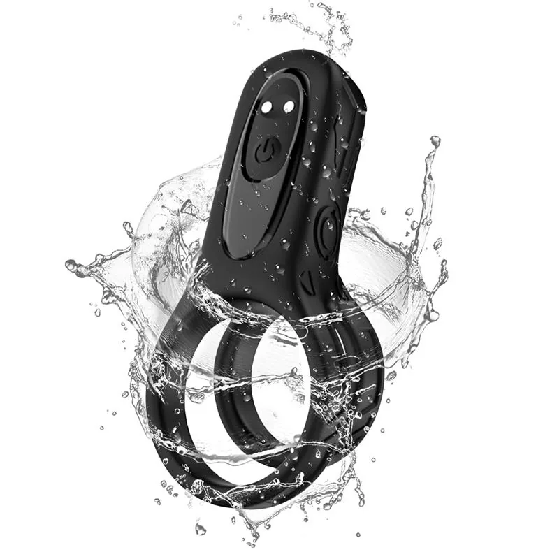 Anel Peniano Vibrador Duplo Mecha-style Urban Sky — vista 12 de 14
