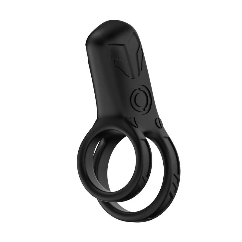 Anel Peniano Vibrador Duplo Mecha-style Urban Sky — vista 8 de 14