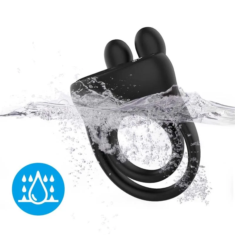 Anel Peniano Vibrador Duplo Urban Sky com Estimulador Recarregável — vista 9 de 10