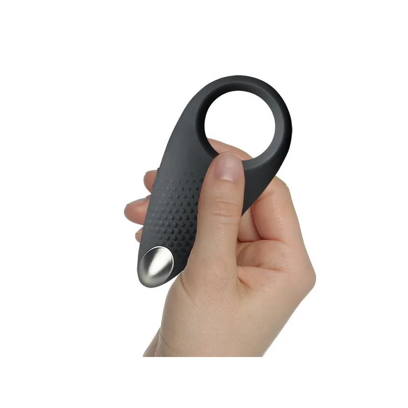 Anel Peniano Vibrador Empower Rocks-Off USB Recarregável Preto — vista 3 de 6