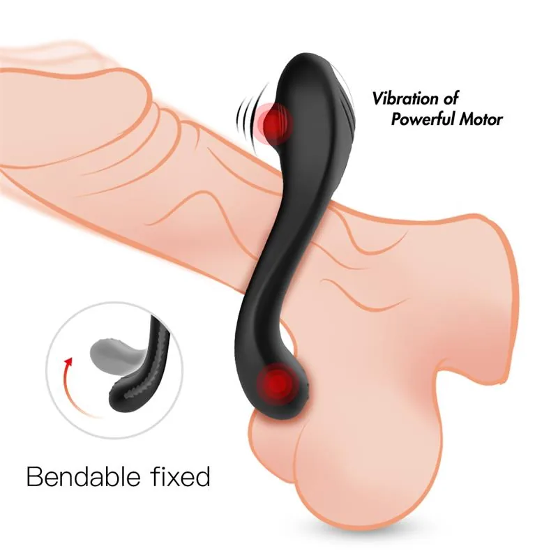 Anel Peniano Vibrador Flexível para Pénis e Testículos Urban Sky — vista 2 de 12