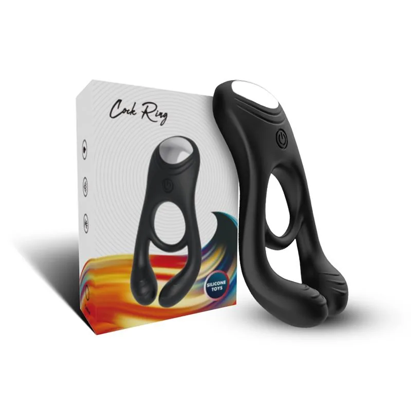 Anel Peniano Vibrador Flexível para Pénis e Testículos Urban Sky — vista 3 de 12