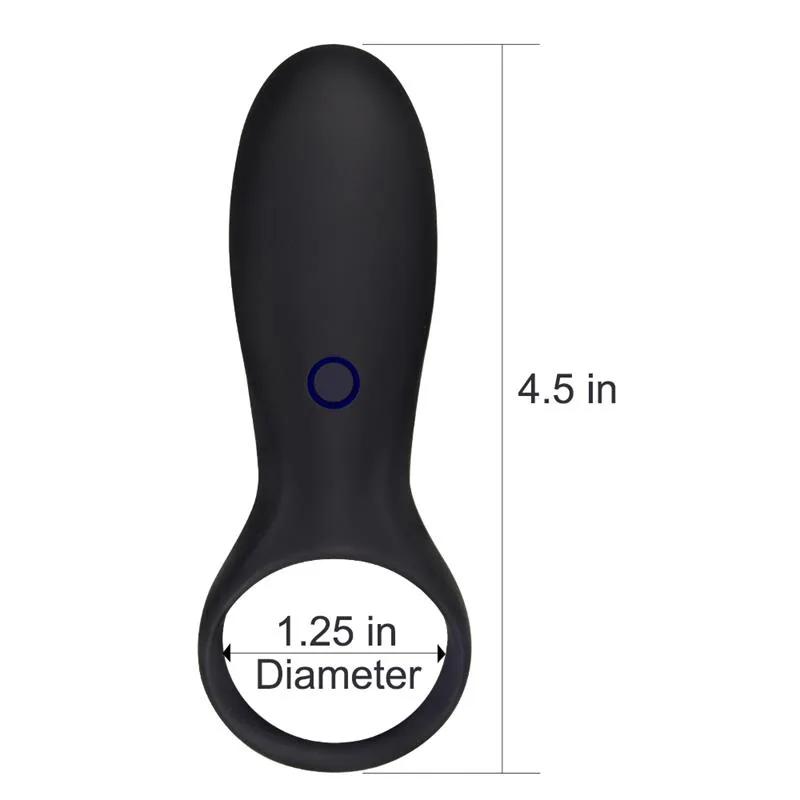 Anel Peniano Vibrador iJoy Stamina Ring Lovetoy USB Preto — vista 6 de 7