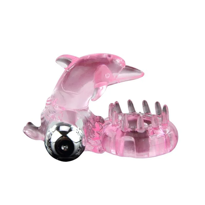 Anel Peniano Vibrador Love Dolphin com Estimulador de Clítoris Baile Rosa — vista 2 de 8