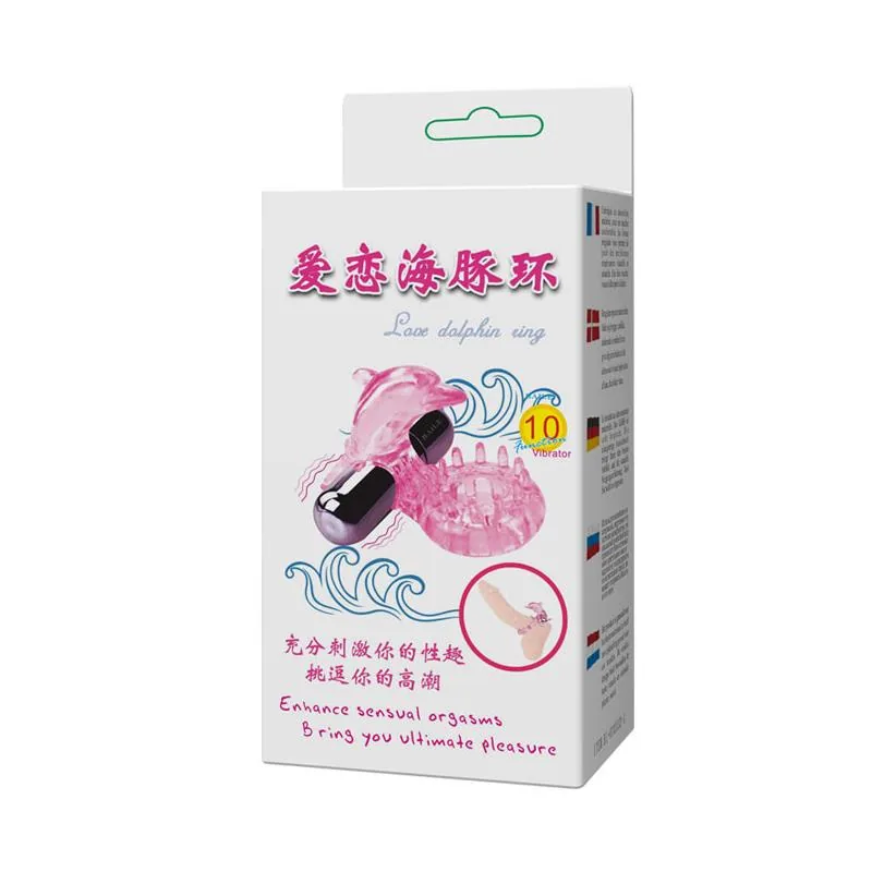 Anel Peniano Vibrador Love Dolphin com Estimulador de Clítoris Baile Rosa — vista 8 de 8