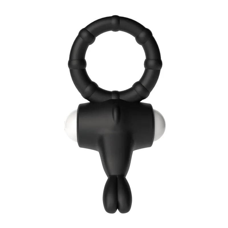 Anel Peniano Vibrador Power Clit com Estimulador de Clítoris Lovetoy Preto