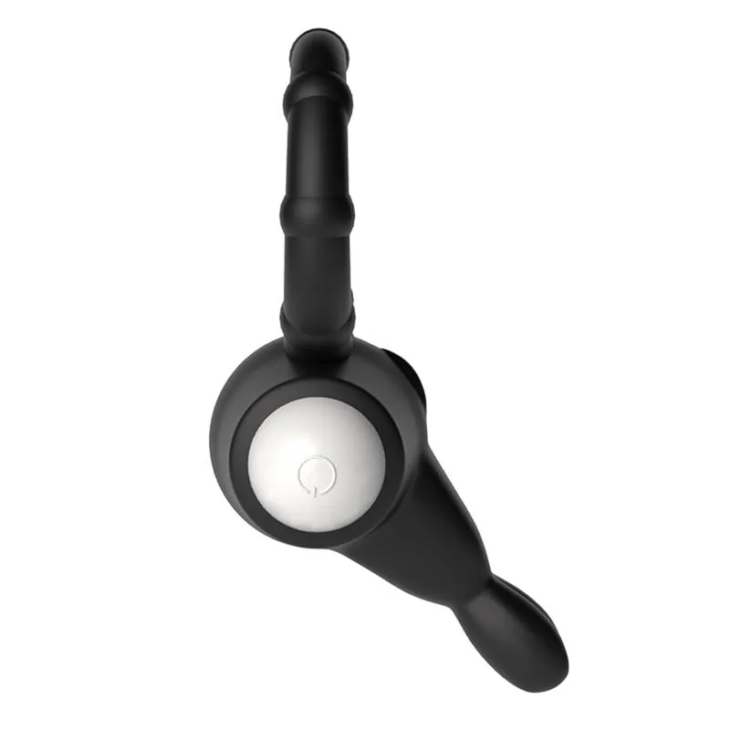 Anel Peniano Vibrador Power Clit com Estimulador de Clítoris Lovetoy Preto — vista 2 de 6