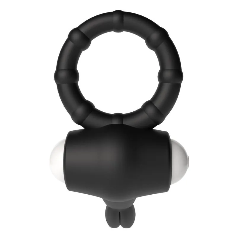 Anel Peniano Vibrador Power Clit com Estimulador de Clítoris Lovetoy Preto — vista 3 de 6