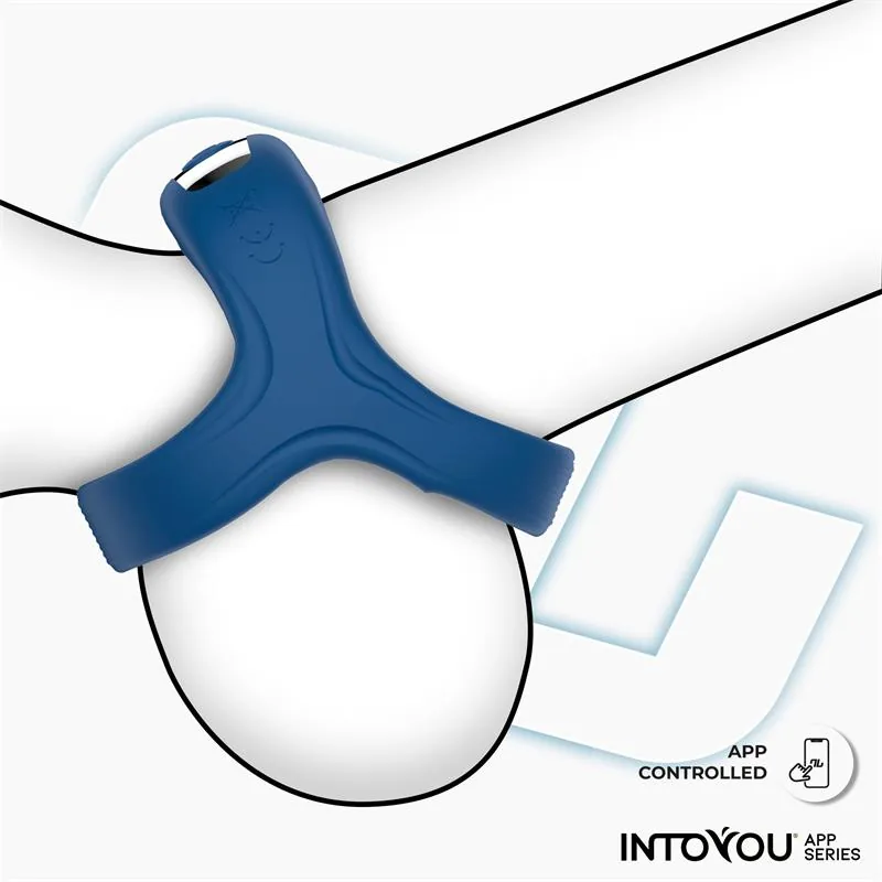 Anel Peniano Vibrador Rank InToYou Azul — vista 11 de 12
