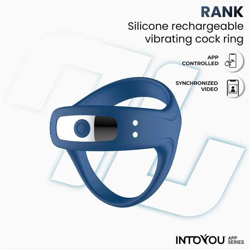 Anel Peniano Vibrador Rank InToYou Azul — vista 12 de 12