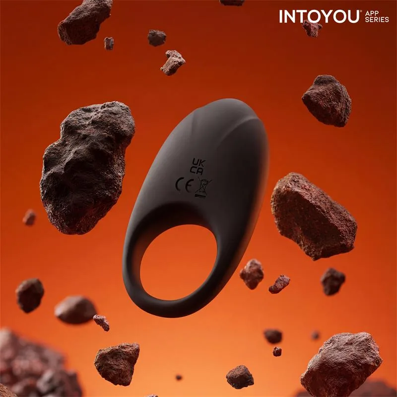 Anel Peniano Vibrador Ringo com App Unibody Intoyou Preto — vista 4 de 15