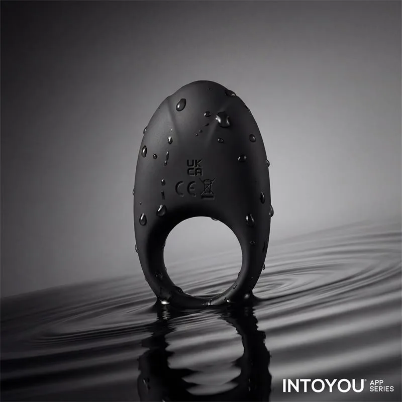 Anel Peniano Vibrador Ringo com App Unibody Intoyou Preto — vista 8 de 15