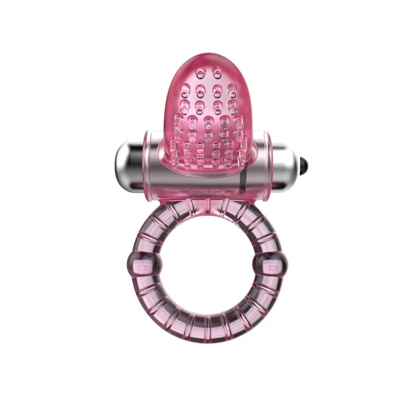 Anel Peniano Vibrador Sweet com Estimulador de Clítoris Baile Rosa — vista 4 de 7