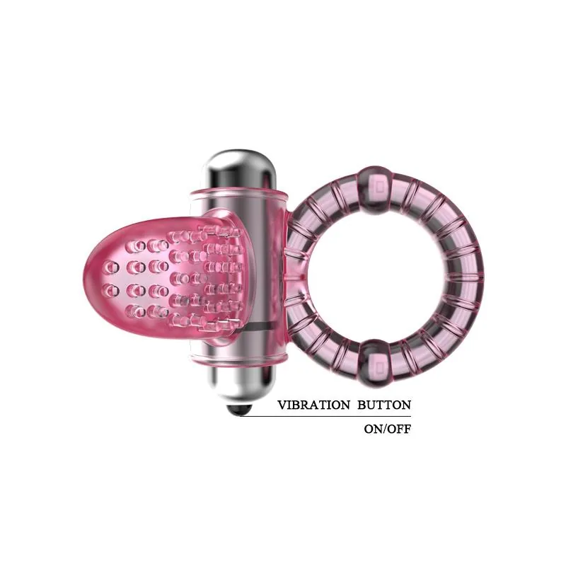 Anel Peniano Vibrador Sweet com Estimulador de Clítoris Baile Rosa — vista 5 de 7