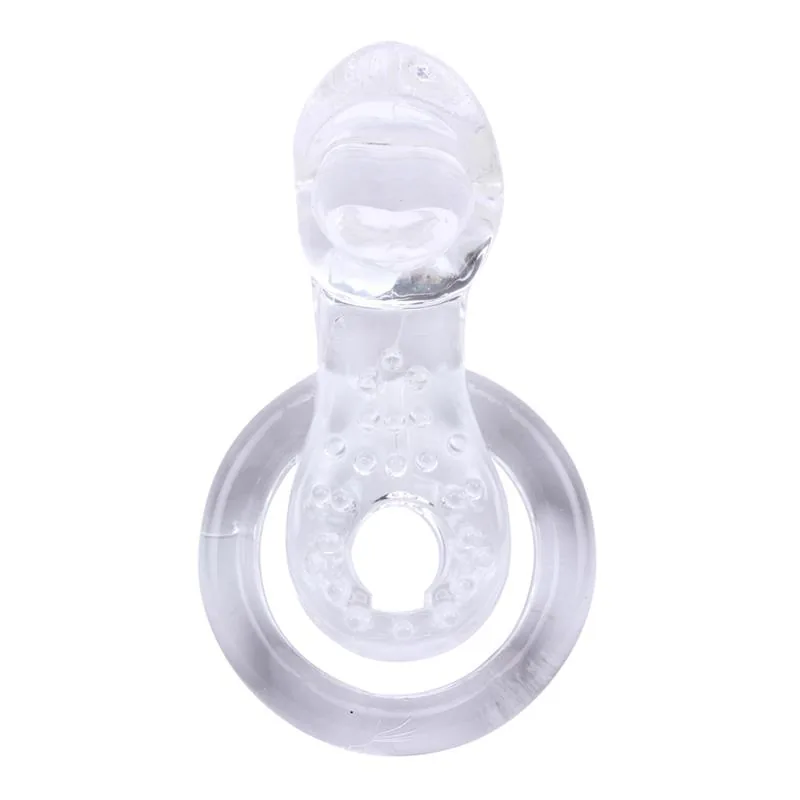 Anel Peniano Vibrador The Tongue Chisa Transparente — vista 4 de 5