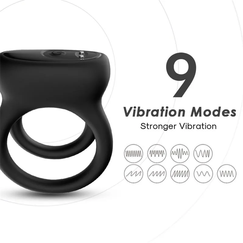 Anel Peniano Vibrador Urban Sky 9 Funções Recarregável — vista 2 de 9