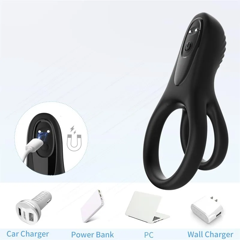 Anel Peniano Vibrador Urban Sky USB Recarregável — vista 7 de 9