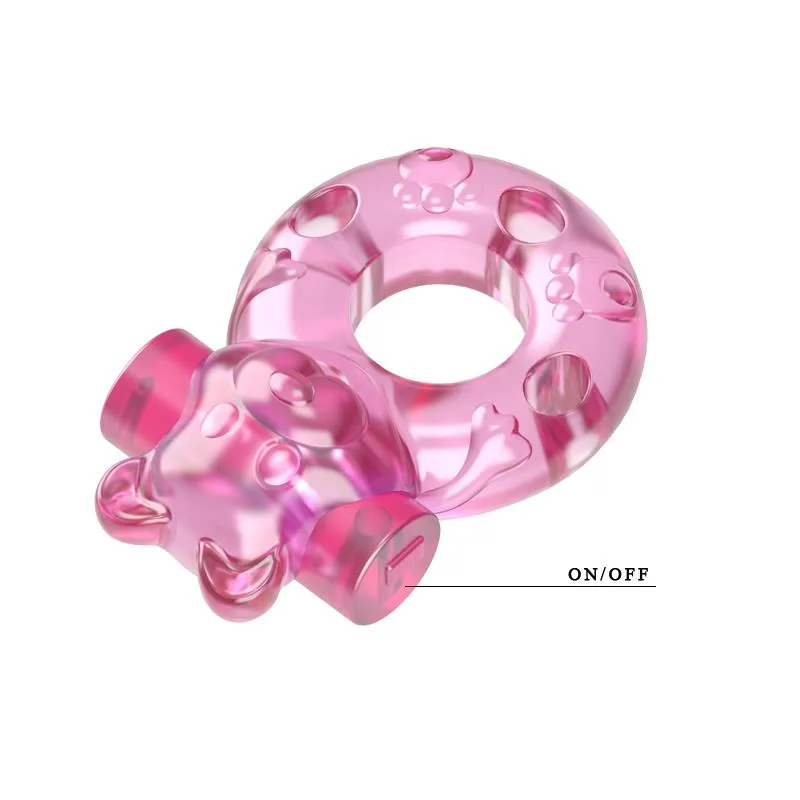 Anel Peniano Vibrador Ursinho com Bala Baile — vista 4 de 8