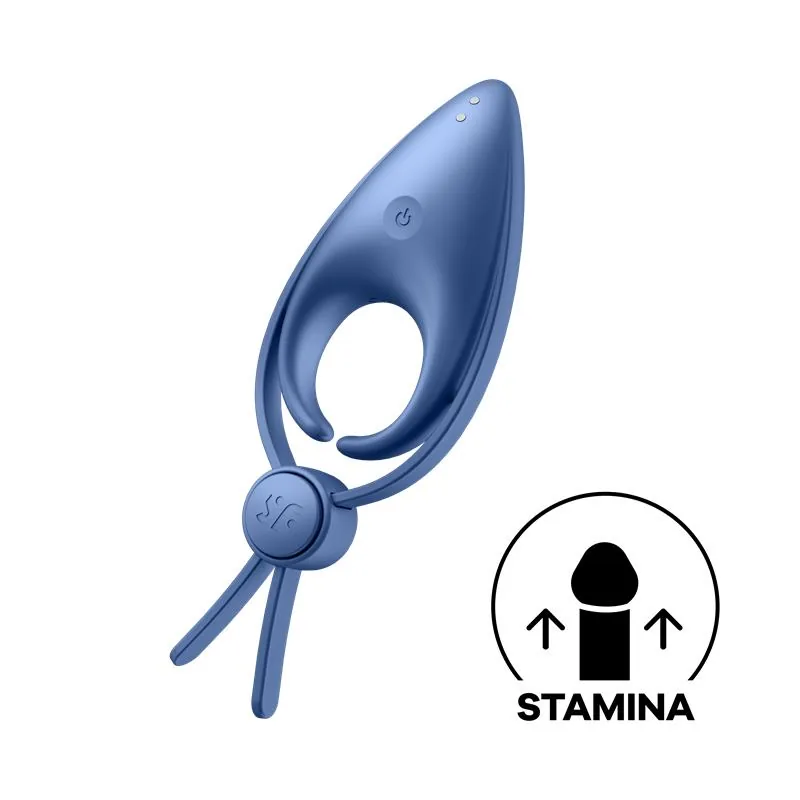 Anel Peniano Vibratório Sniper Ajustável Satisfyer Azul