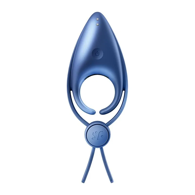 Anel Peniano Vibratório Sniper Ajustável Satisfyer Azul — vista 4 de 7