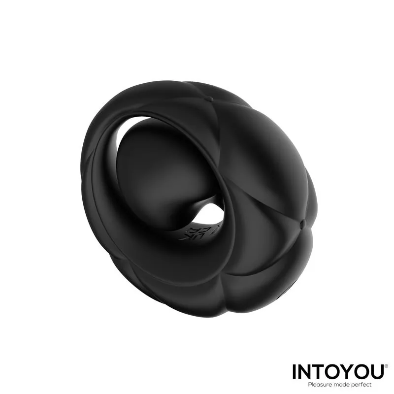 Anel Peniano Vibratório Torus com Bola Clitoriana e Comando à Distância Preto — vista 5 de 9
