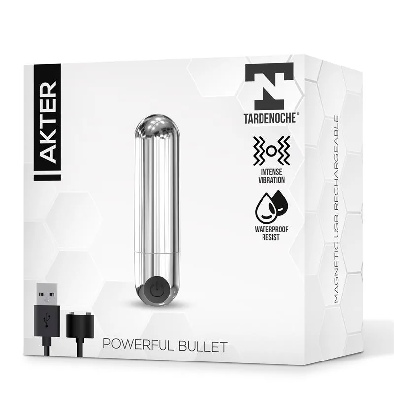 Bala Vibratória Akter Potente USB Magnético Tardenoche — vista 5 de 5