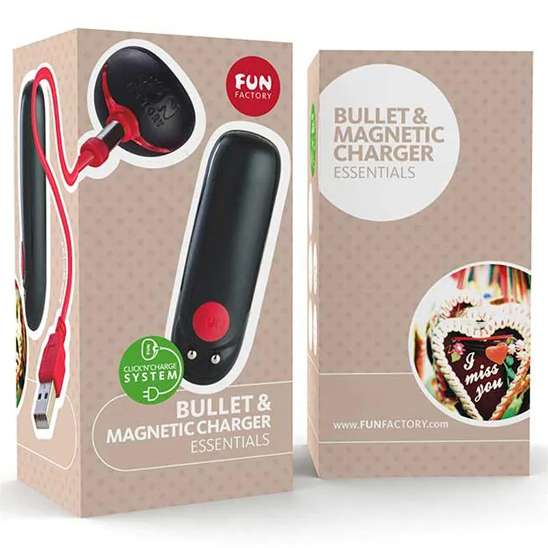 Bala Vibratória Bullet Recarregável Preta Fun Factory — vista 3 de 3