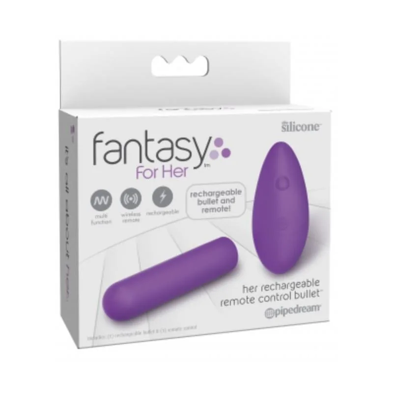 Bala Vibratória com Comando à Distância Recarregável USB Fantasy for Her