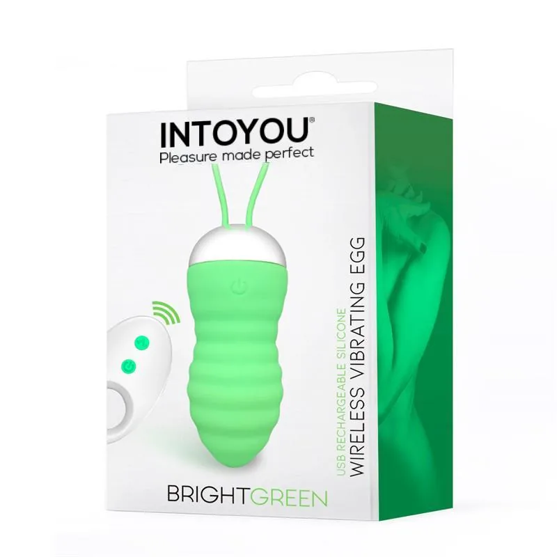 Bala Vibratória com Comando à Distância USB Verde InToYou — vista 2 de 5