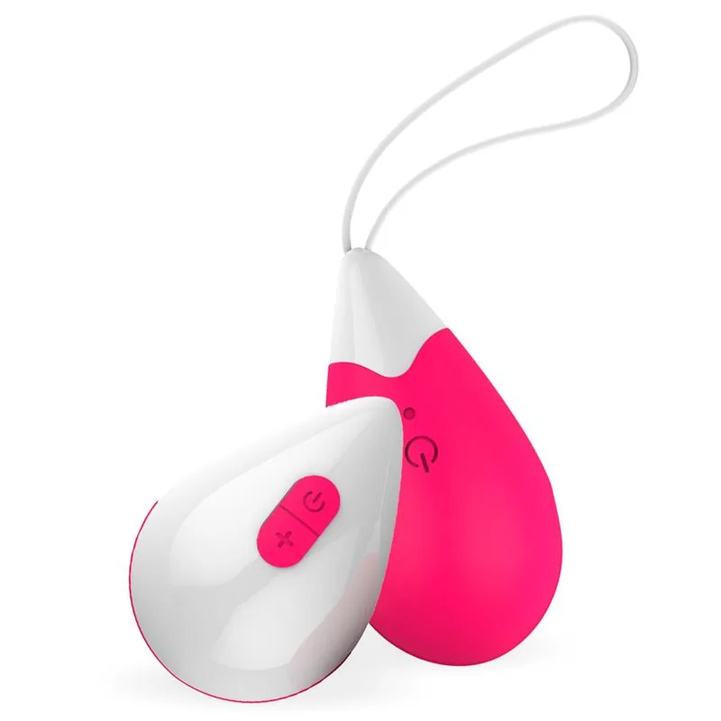 Bala Vibratória com Comando à Distância em Silicone Rosa Drops — vista 2 de 6