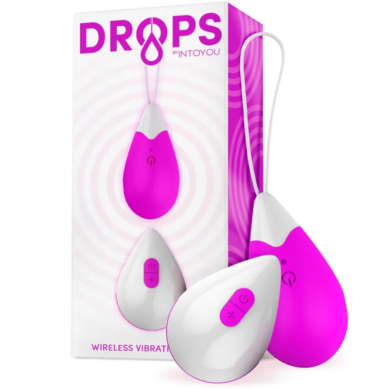 Bala Vibratória com Comando à Distância em Silicone Roxo Drops